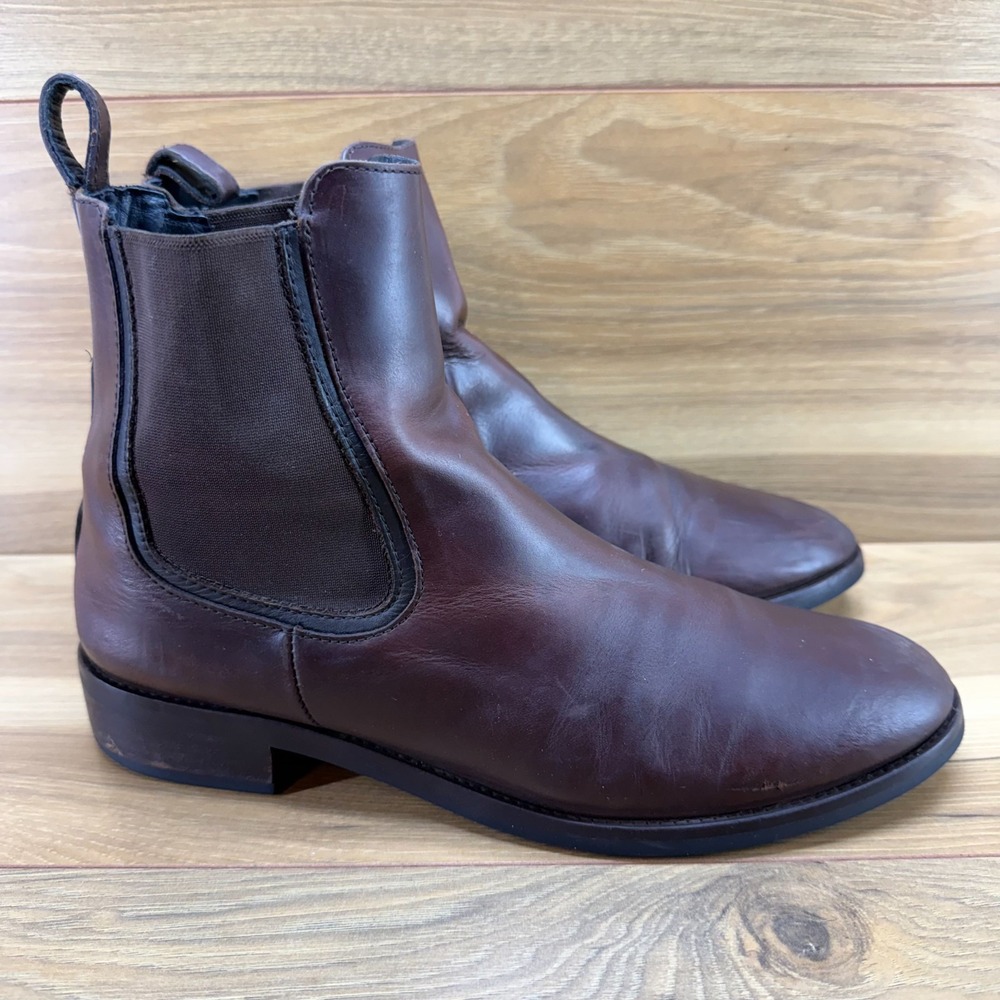 Thursday Boots Duchess Chelsea Womens 10.5 Brown Leather Casual Minimalist